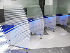 Перегородки для столов операционистов в Норвик банке
