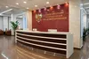Стойка ресепшн РИ-167 радиусная 5300 мм с LED-подсветкой для банка.
