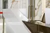 3D-фасад стойки РИ-222 из белого и черного искусственного камня с подсветкой
