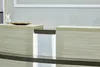 Стойка-ресепшн РИ-223 торцевая часть с подсветкой и накладками HPL